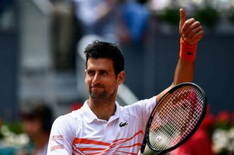 Novak Djokovic debutó con victoria en el Masters 1.000 de Madrid