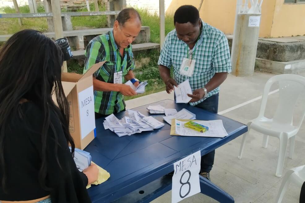 Fueron 6.449 (99.46%) votos por el No. / Tomado Twitter Corporación Ensayos.