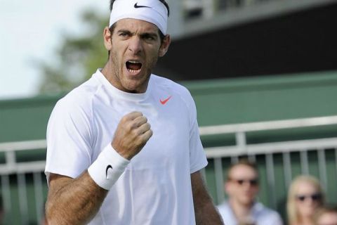 Del Potro clasificó a octavos de final de Wimbledon
