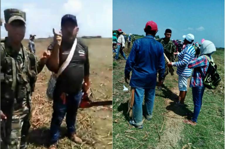 La historia detrás del video en que un hombre amenaza con motosierra a campesinos