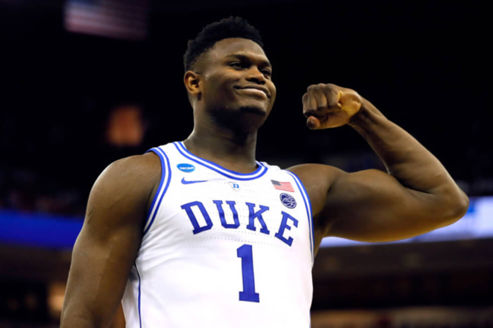 Zion Williamson con la camiseta de Duke / AFP