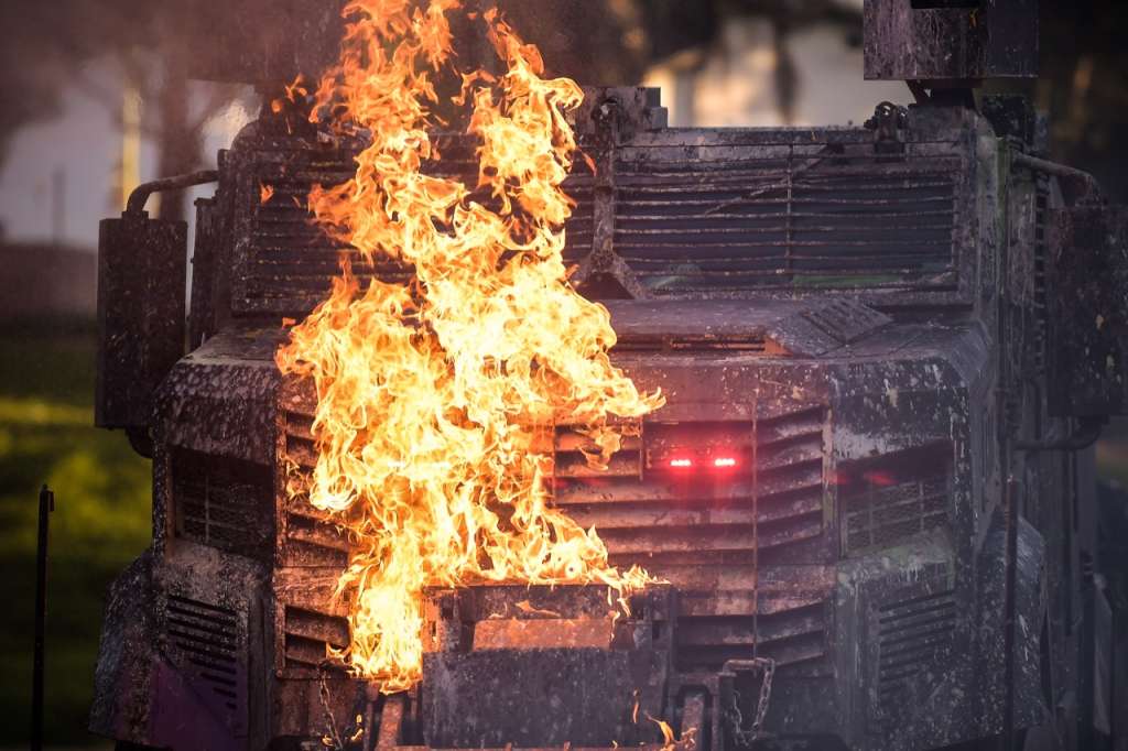 Desde el pasado 28 de abril, ni las protestas ni los enfrentamientos han cesado en la capital.