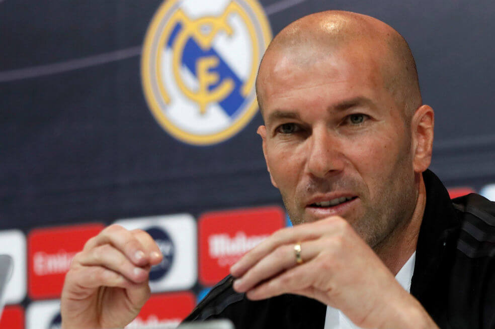 Zinedine Zidane, técnico del Real Madrid. / AFP