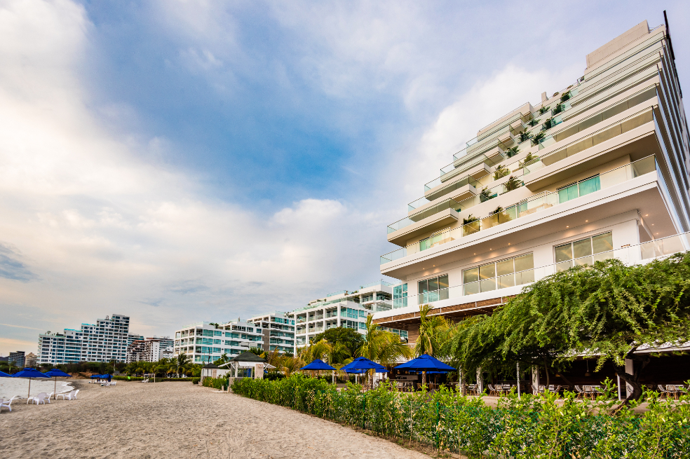 Santa Marta Marriott Resort Playa Dormida, que en el pasado mes de junio cumplió su primer año, cuenta con 168 habitaciones.