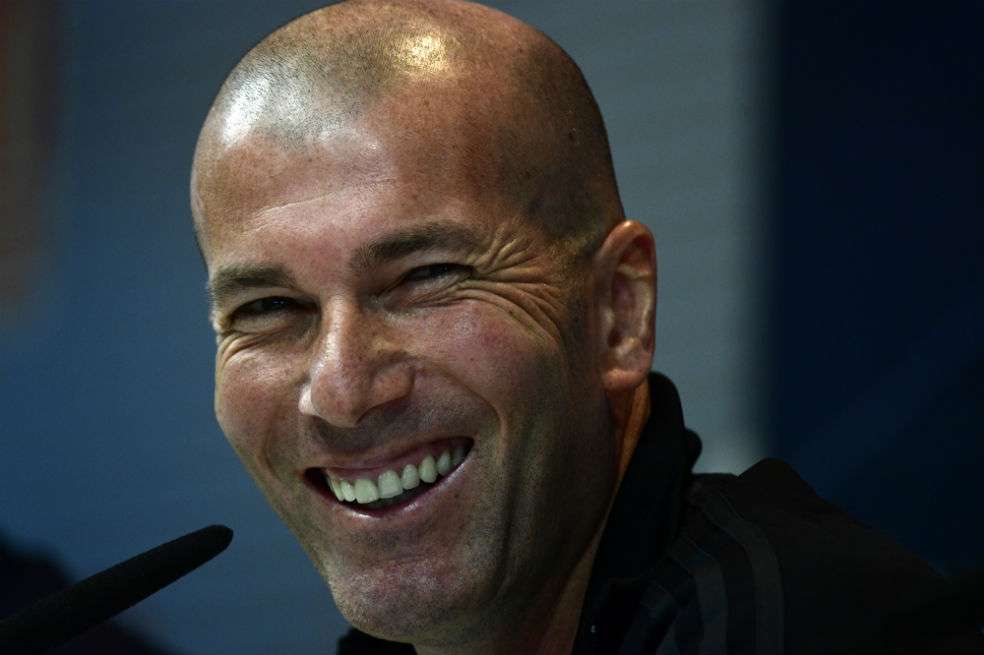 Zinedine Zidane, entrenador del Real Madrid. / AFP