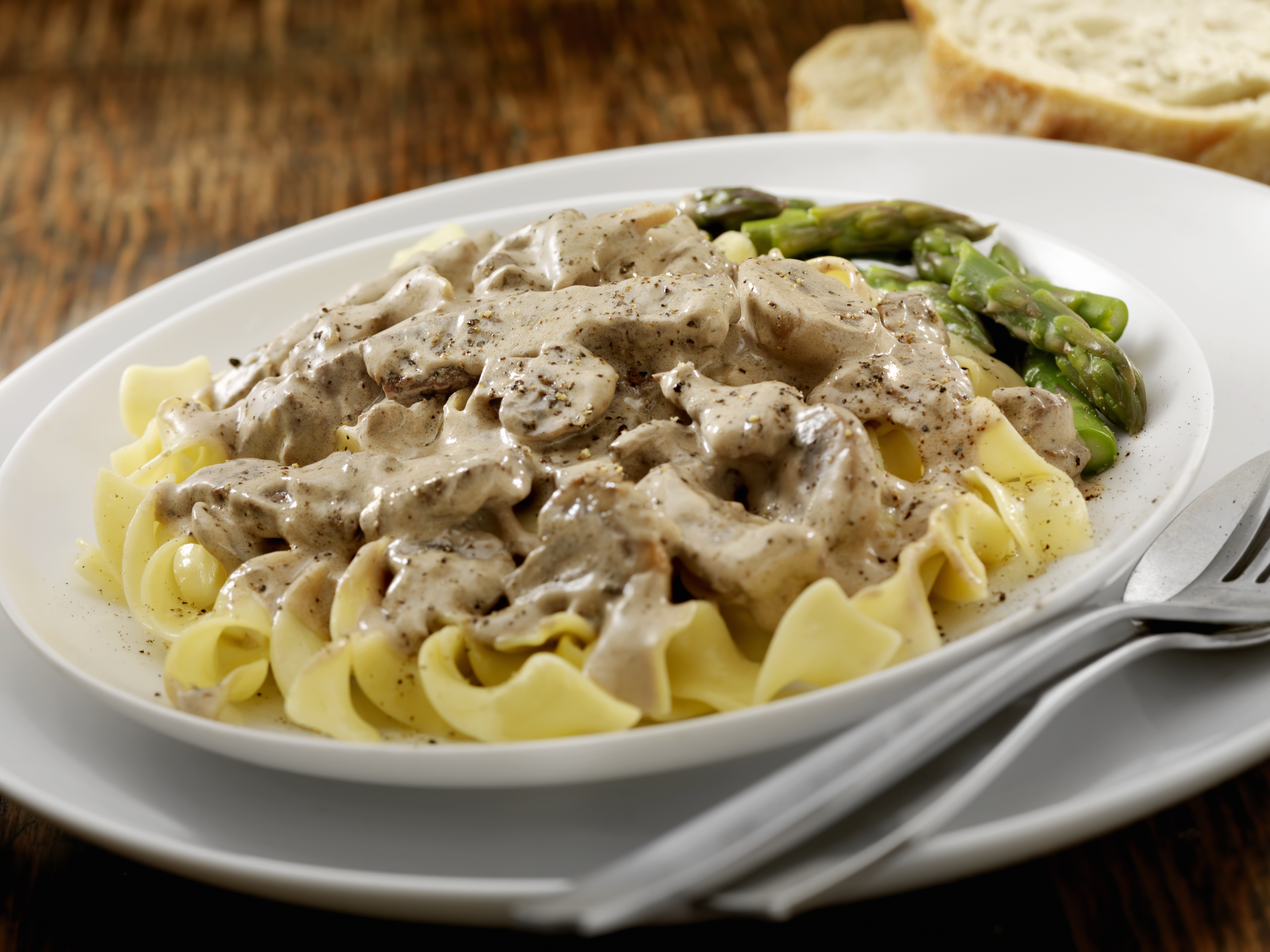 Pollo stroganoff