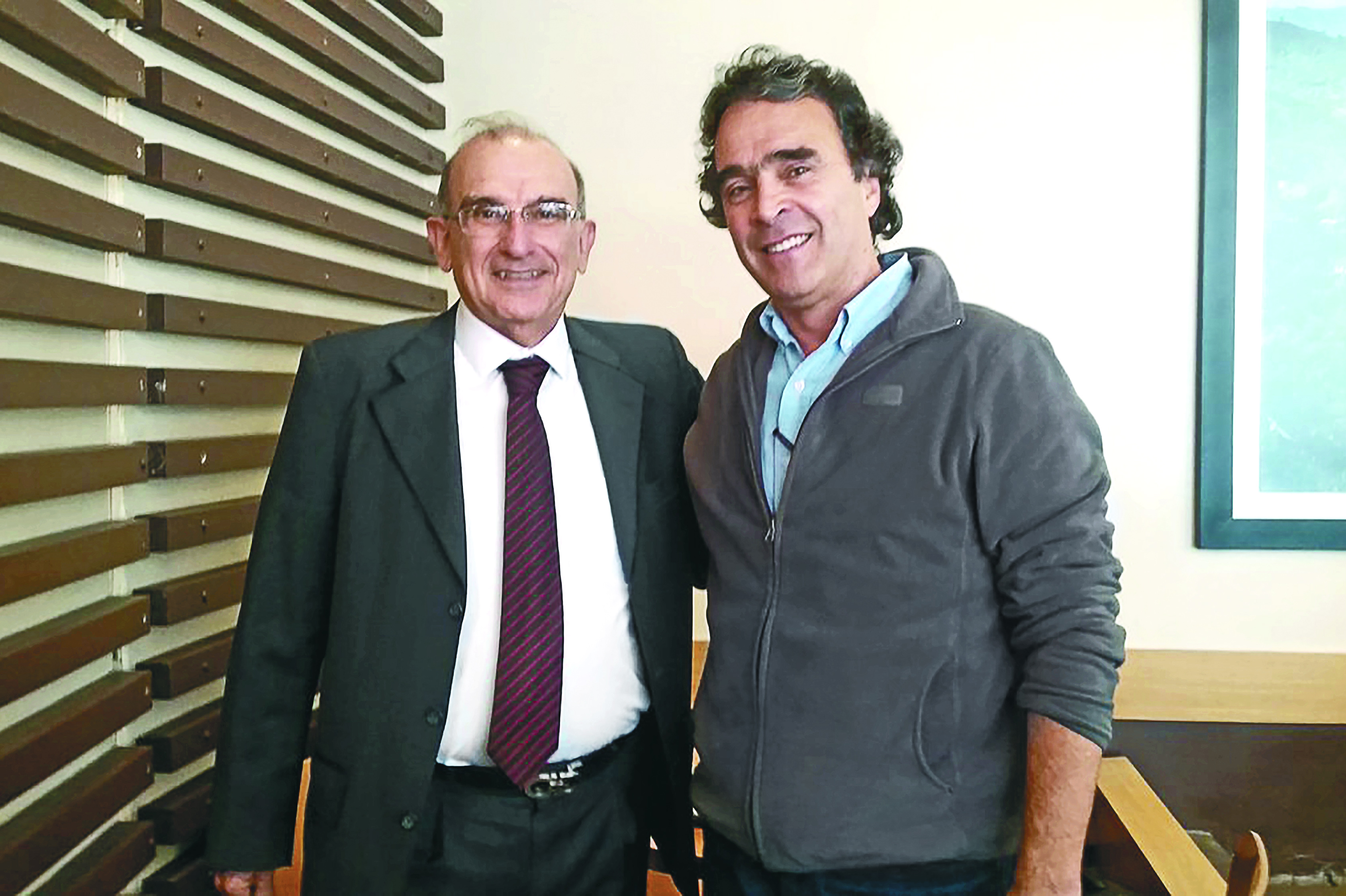 Los candidatos presidenciales Humberto de la Calle, del Partido Liberal y Sergio Fajardo, de la Coalición Colombia. / Archivo particular