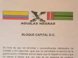 “Ha llegado su hora”: panfleto con logos de las Águilas Negras a la oposición