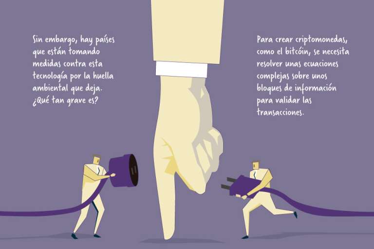 El bitcóin deja una huella ambiental.