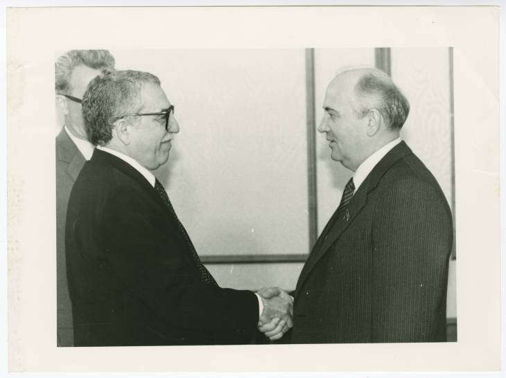 Gabriel García Márquez y Mijail Gorvachov