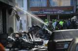 Dramáticas imágenes tras el accidente de avioneta en Bogotá