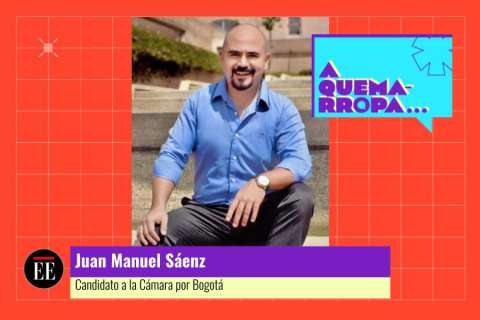 A Quemarropa con Juan Manuel Sáenz, candidato a la Cámara por Bogotá