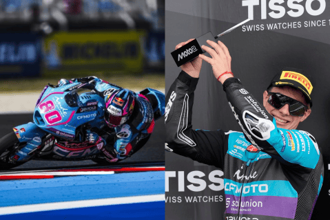 ¡David Alonso hizo historia! Ganó su primera carrera en la Moto2: mire en video
