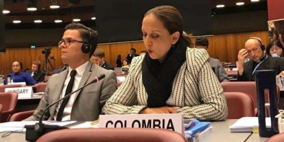 Adriana del Rosario Mendoza, embajadora de Colombia ante la ONU