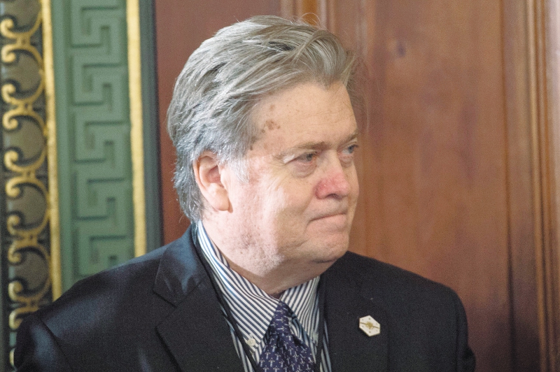 Stephen Bannon, uno de los asesores más poderosos y más cuestionados del presidente Donald Trump. / AFP
