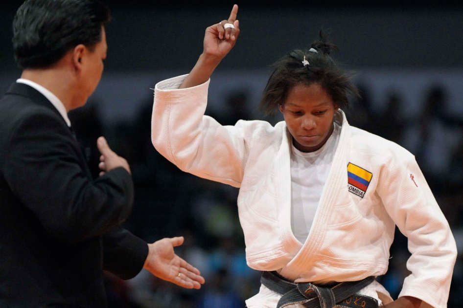 La colombiana Yuri Alvear competirá hoy en la categoría de los 70 kilogramos.
