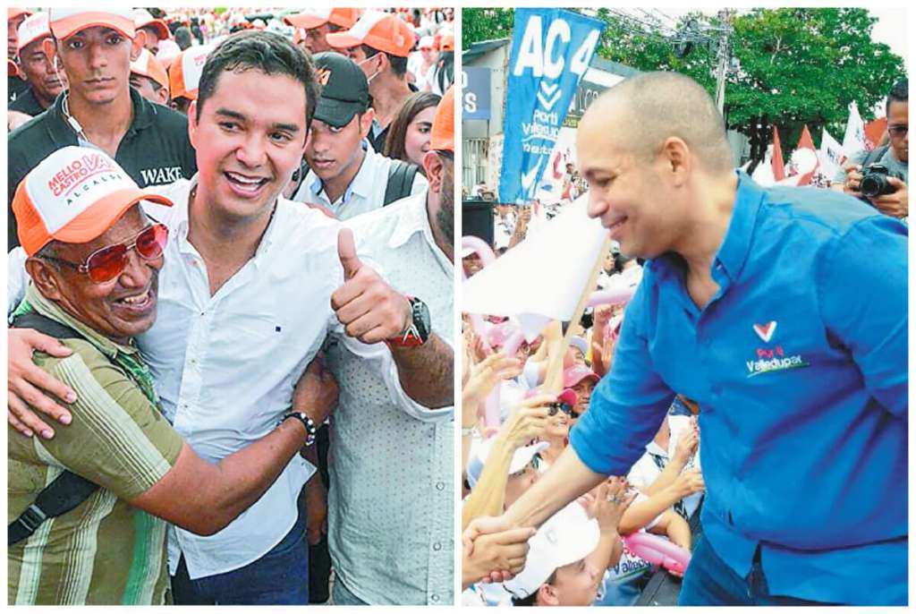 José Santos el “Mello” Castro (izquierda) es el candidato del Partido de la U. Ernesto Orozco (derecha) cuenta con el apoyo del Partido Conservador. / Redes sociales