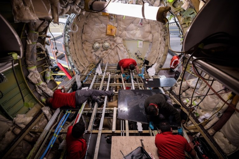 Fotos reconfiguración flota de Avianca