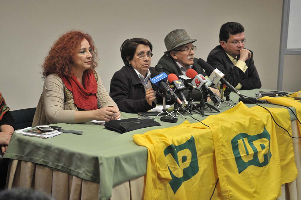Gustavo Torrijos / Los miembros del partido UP reclaman equilibrio para las elecciones.