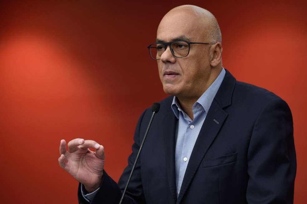 Jorge Rodríguez, ministro de Comunicación de Venezuela. / AFP