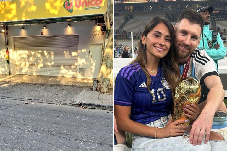 Balean tienda de la familia de Antonella Rocuzzo y dejan nota de amenaza a Messi