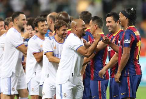 Real Madrid le ganó a Barcelona el clásico de leyendas que se jugó en Israel