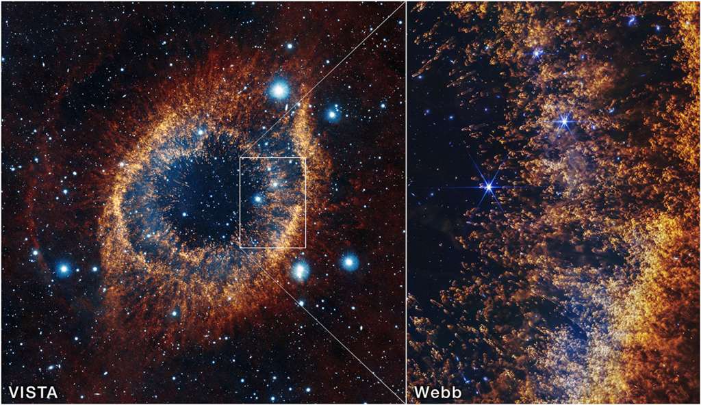 Telescopio James Webb capturó la imagen más detallada del “Ojo de Dios”.