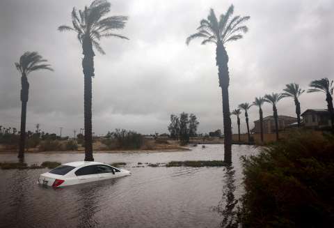 La tormenta tropical Hilary desató lluvias récord en California