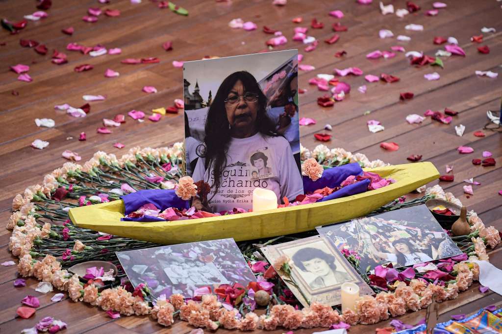 Uno de los homenajes fue a Yanette Bautista, buscadora incansable que falleció el pasado 1 de septiembre, y una de las impulsoras de la Ley de Mujeres Buscadoras.