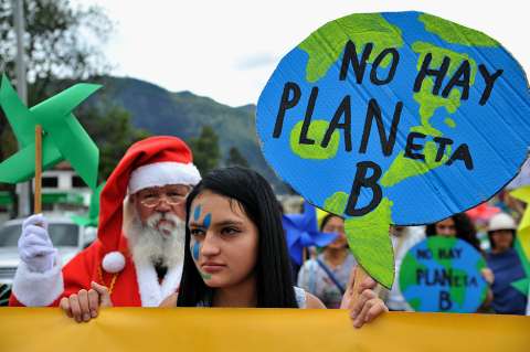 Bogotá también marchó previo al inicio de la cumbre del clima COP 21