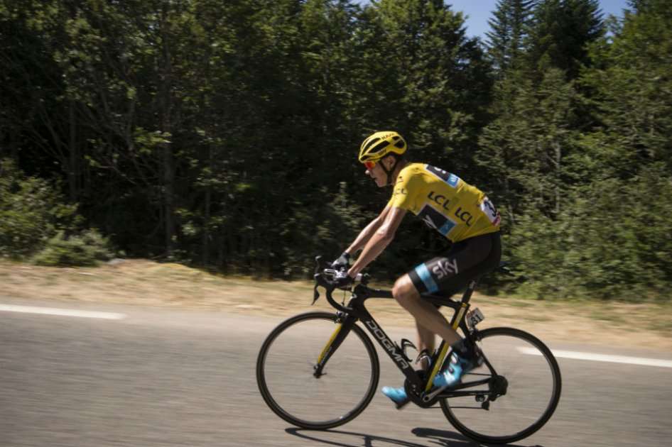 Chris Froome ganador de la décima etapa del Tour de Francia. Foto: AFP