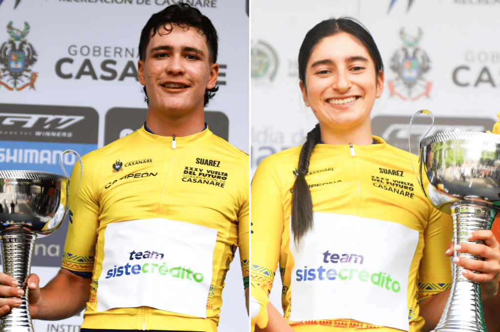 José Manuel Posada y Samara Bedoya, los campeones de la Vuelta del Futuro