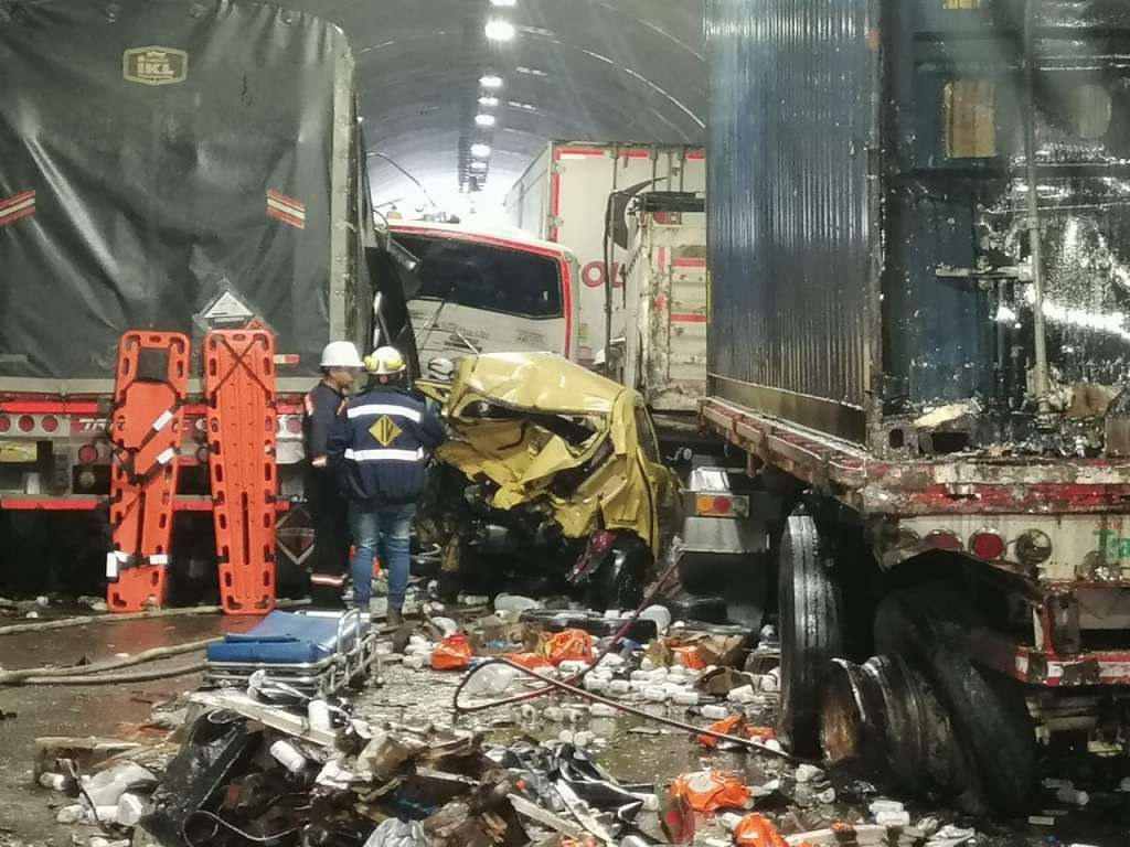 Accidente en túnel de La Línea