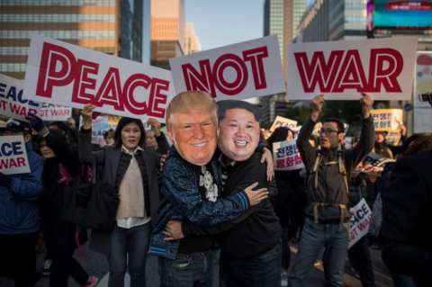 Sigue la gira asiática de Trump: Corea del Norte lo acusa de “belicista”