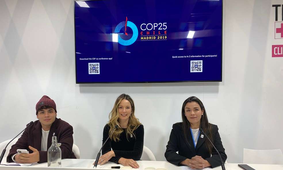 Sebastián Villalobos y Claudia Bahamón participan del lanzamiento de la iniciativa "Los 20 del 20" en el marco de la COP25 que tiene lugar en Madrid, España.Cortesía WWFA partir del próximo año invitarán a su público a sumarse a la iniciativa, proteger los espacios naturales y la vida silvestre, y a reducir la huella de producción y de consumo. Usarán su voz para ser escuchados por la gente, pero también por los líderes de la región.