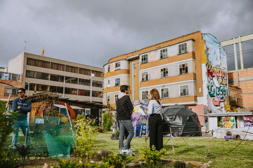 Cuando se planeó este edificio, se proyectó una huerta en la terraza del cuarto piso