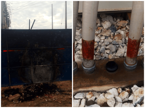 Vuelve la energía a Barranco de Loba tras vandalización e incendio en subestación