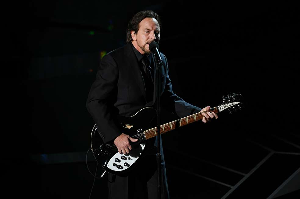 Eddie Vedder en los Premios Óscar 2018. / Archivo AFP