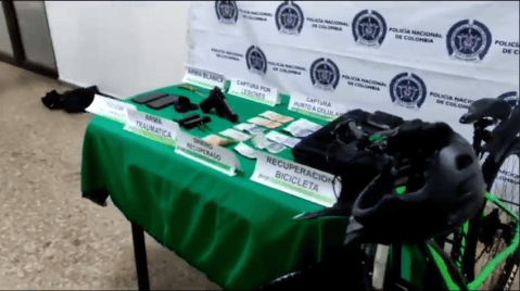 Ciclista y policía fueron heridos en medio de un atraco en Fontibón, Bogotá