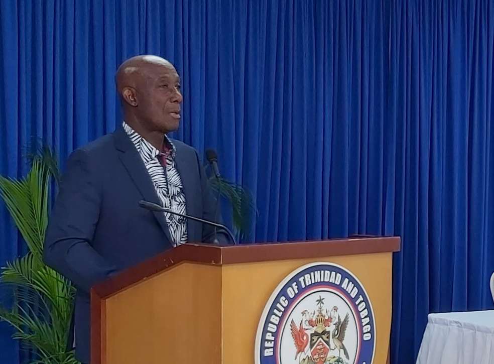 El primer ministro de Trinidad y Tobago, Keith Rowley. 2020