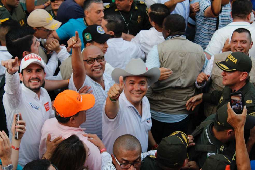 El presidente electo visitó el departamento de Arauca días antes de la segunda vuelta presidencial. / Johan Quezada - Centro Democrático Arauca