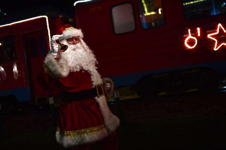 Tren de la Sabana en época decembrina