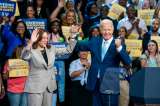 Biden pasó la batuta a Harris en su primer acto juntos