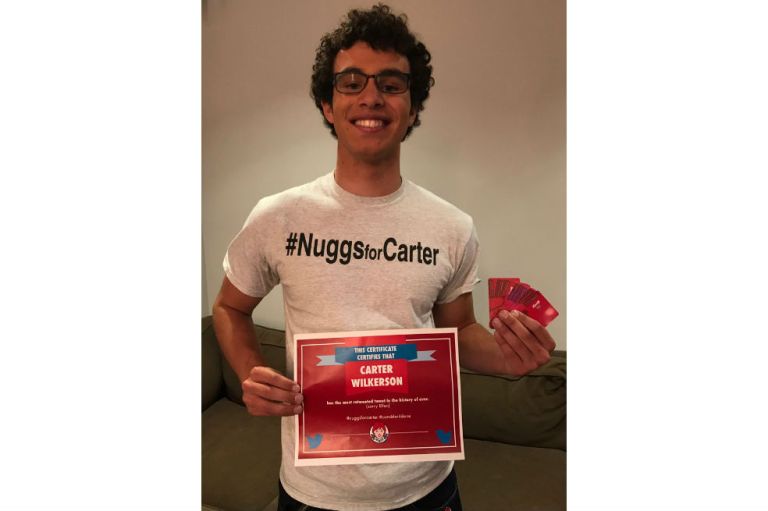 Joven estadounidense logra récord de retuits para obtener nuggets gratis