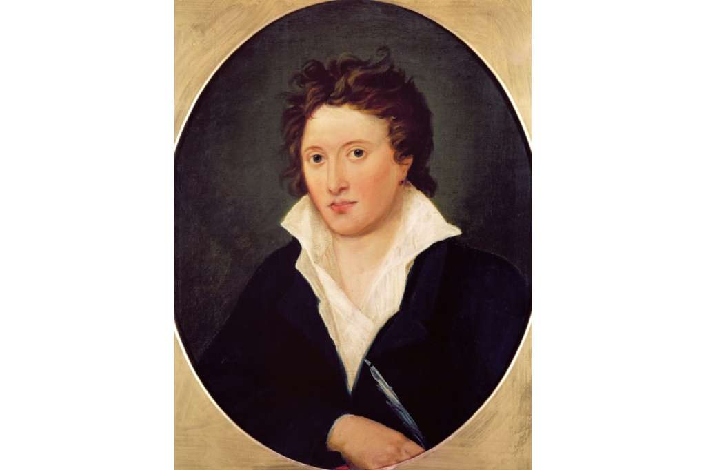 Retrato de Percy Bysshe Shelley.
