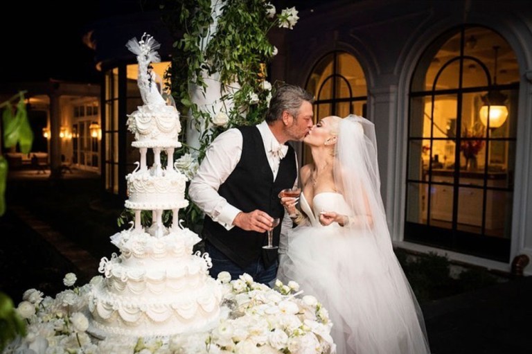 Las fotos que revelaron el matrimonio, en secreto, de Gwen Stefani y Blake Shelton