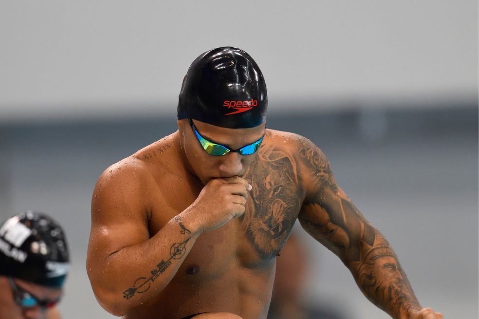 El paranadador colombiano Carlos Daniel Serrano.