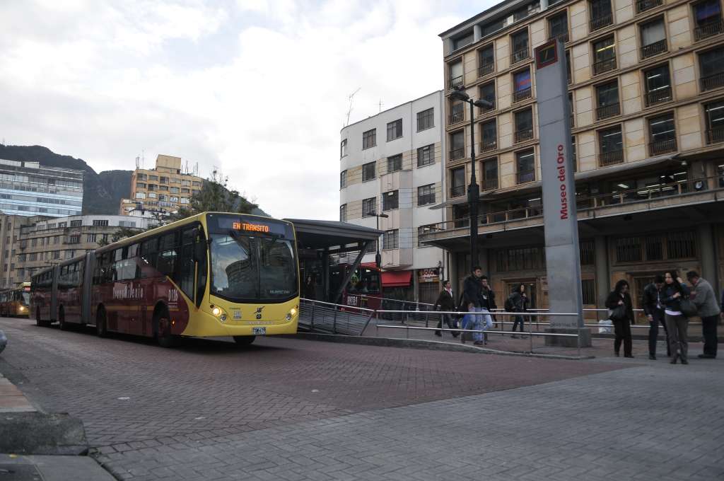 Estación del sistema Transmilenio que lleva por nombre el emblemático museo