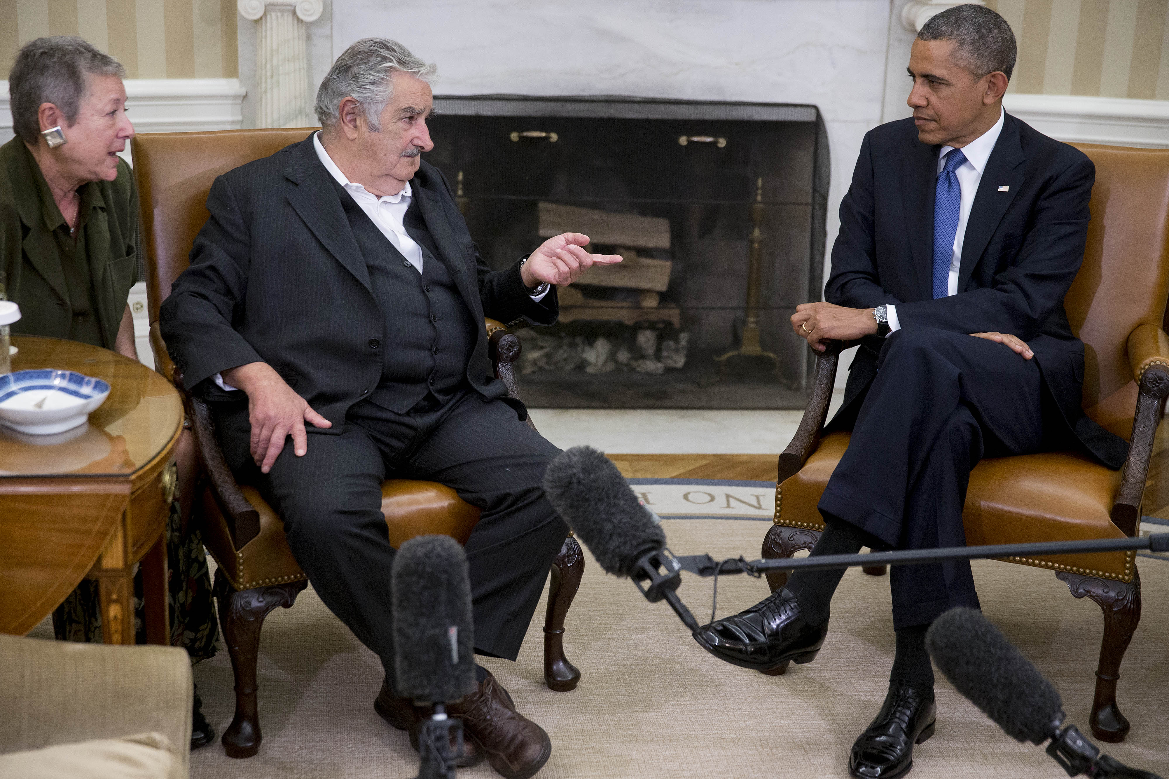 Pepe Mujica con líderes Mundiales