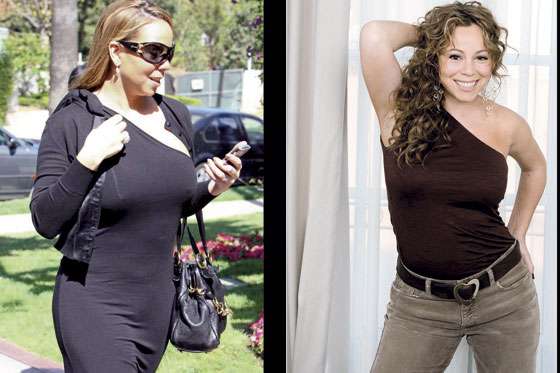 La lucha de los famosos con la balanza